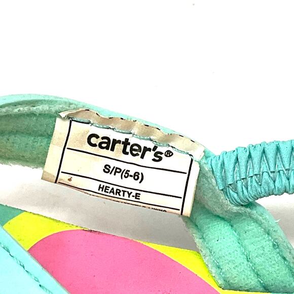 Carter’s Girls FlipFlops Multicolor Size Toddler S/P (5-6) - Picture 2 of 11